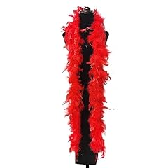 Red feather boa for sale  Delivered anywhere in UK