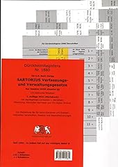 Dürckheimregister sartorius h gebraucht kaufen  Wird an jeden Ort in Deutschland