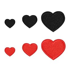6pcs hearts applique for sale  Delivered anywhere in UK
