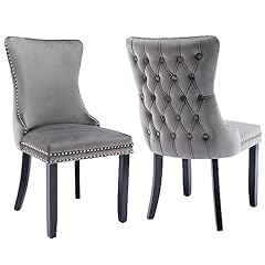 Velvet gray dining for sale  Delivered anywhere in USA 