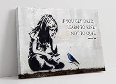 Banksy girl blue for sale  Delivered anywhere in Ireland