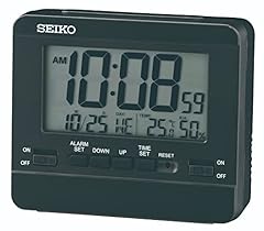 Seiko clocks black for sale  Delivered anywhere in UK