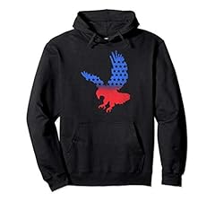 Vintage American Eagle USA Patriotic Flag Hoodie Sweater for sale  Delivered anywhere in USA 