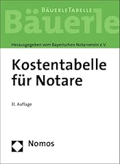 Kostentabelle für notare d'occasion  Livré partout en Belgiqu