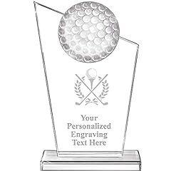 Golf crystal trophy for sale  Delivered anywhere in USA 