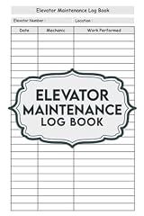 Elevator maintenance log for sale  Delivered anywhere in UK