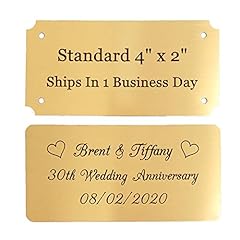Custom engraved brass for sale  Delivered anywhere in USA 