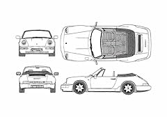 Photo blueprint porsche for sale  Delivered anywhere in UK