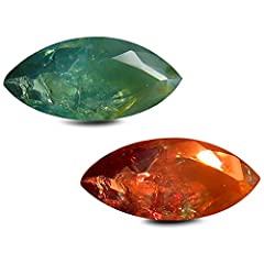 0.41 ct Marquise Shape (7 x 3 mm) Unheated Untreated From Green to Red Color Change Alexandrite Natural and Genuine Loose Gemstone, used for sale  Delivered anywhere in Canada