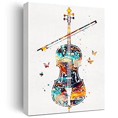 Watercolor cello canvas for sale  Delivered anywhere in USA 