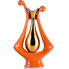 Orange vase gold for sale  Delivered anywhere in USA 