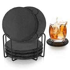 Black slate coasters for sale  Delivered anywhere in USA 