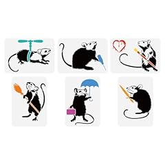 Fingerinspire 6pcs banksy usato  Spedito ovunque in Italia 