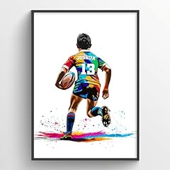 Personalised rugby player for sale  Delivered anywhere in UK