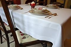 White tablecloth satin for sale  Delivered anywhere in UK
