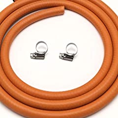 2m Butane/propane LPG Gas Hose 8mm internal bore with for sale  Delivered anywhere in UK