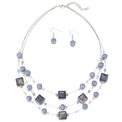 Layered silver beaded for sale  Delivered anywhere in USA 