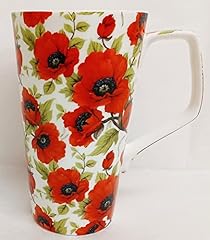 Red poppy mugs for sale  Delivered anywhere in UK