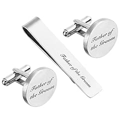 Father groom cufflink for sale  Delivered anywhere in USA 