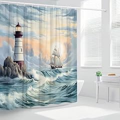 Coastal lighthouse shower for sale  Delivered anywhere in USA 