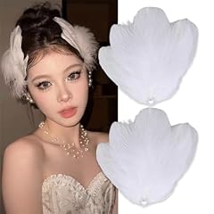 White feather hair for sale  Delivered anywhere in USA 