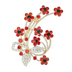 Poppy brooch pin for sale  Delivered anywhere in UK