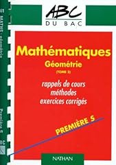 Mathématiques géométrie 1re d'occasion  Livré partout en France