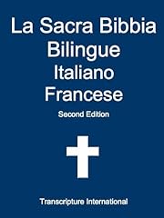 Sacra bibbia bilingue usato  Spedito ovunque in Italia 