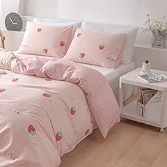 Pink strawberry bedding for sale  Delivered anywhere in USA 