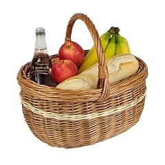 Wicker shopping basket for sale  Delivered anywhere in UK