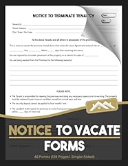 Vacate forms landlord for sale  Delivered anywhere in UK