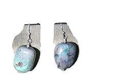 Ajoite papagoite earrings for sale  Delivered anywhere in USA 