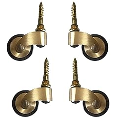 Solid brass castors for sale  Delivered anywhere in UK