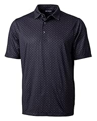 Cutter & Buck Big & Tall Pike Double Dot Print Stretch Mens Big and Tall Short Sleeve Polo, Black, 4X, used for sale  Delivered anywhere in Canada