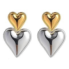 Heart drop earrings for sale  Delivered anywhere in USA 