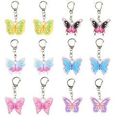 12pcs butterfly keychains for sale  Delivered anywhere in UK