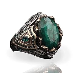 Emerald stone men for sale  Delivered anywhere in UK