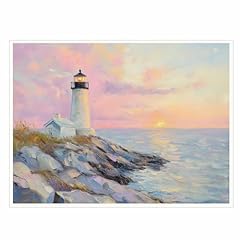 Lighthouse sunset coastal for sale  Delivered anywhere in USA 