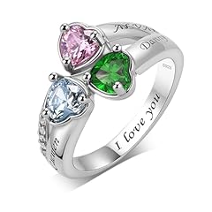 Personalized birthstone ring for sale  Delivered anywhere in USA 