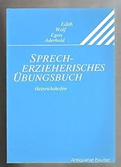 Sprecherzieherisches übungsbu gebraucht kaufen  Wird an jeden Ort in Deutschland