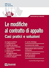 Modifiche contratto appalto usato  Spedito ovunque in Italia 