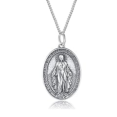 Rnivida 925 Sterling Silver Miraculous Medal Virgin for sale  Delivered anywhere in USA 