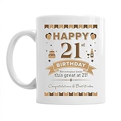 21st Birthday Coffee Mug Ceramic Gift for Men, Birthday for sale  Delivered anywhere in UK