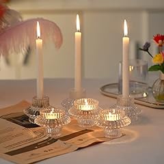 Glass candle holder for sale  Delivered anywhere in UK