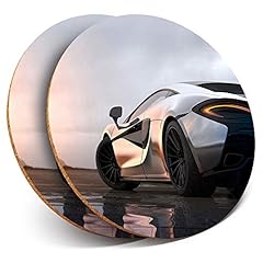 Round coasters silver for sale  Delivered anywhere in UK