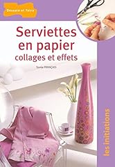 Serviettes papier collages d'occasion  Livré partout en Belgiqu