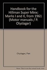 Handbook hillman super for sale  Delivered anywhere in UK