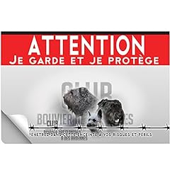 Autocollant attention chien d'occasion  Livré partout en France
