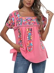 Mexican shirts women for sale  Delivered anywhere in USA 