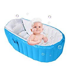 Alytimes Inflatable Baby Bathtub,No Pump Kid Infant for sale  Delivered anywhere in UK